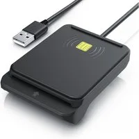 CSL Speicherkartenleser USB SmartCard Reader / Chipkartenleser, Dual mode: NFC & Kartenslot, Cardreader, Kartenlesegerät, kompatibel mit Mac OS X & Windows 7-11