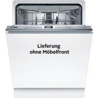 BOSCH vollintegrierbarer Geschirrspüler Serie 4 SMV4ECX28E, 14 Maßgedecke, Automatische Türöffnung für Effizienz, flexible Körbe & Schubladen
