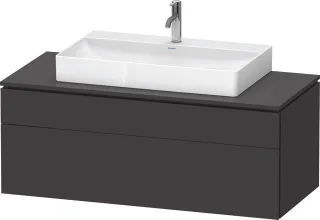 Duravit L-Cube Konsolenwaschtischunterbau wandhängend Graphit Supermatt 1220x550x482 mm - LC48820808 LC4882080800000