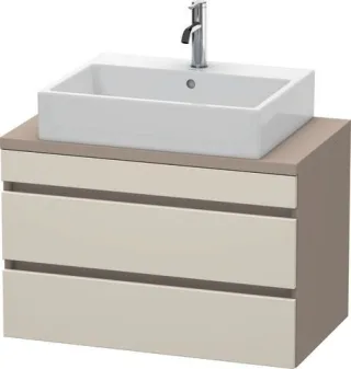 Duravit DuraStyle Konsolenwaschtischunterbau wandhängend Taupe & Basalt Matt 800x478x512 mm - DS5307 DS530709143