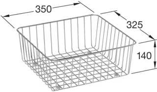 Villeroy & Boch Zubehör Drahtkorb 8K0600 Edelstahl, 8K0600K1 8K0600K1