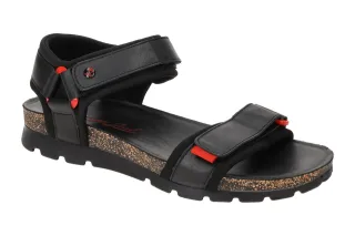 Panama Jack Seth C1 Herren Sandale schwarz (negro/black) mit Klettverschluss