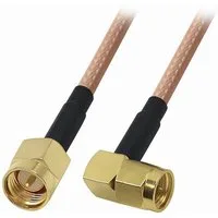 Bolwins F87 3m SMA zu SMA Stecker WLAN GPS Antennen Kabel Adapter Verlängerung Verlängerungskabel, SMA Stecker, 90° abgewinkelt, vergoldete Kontakte, SMA Stecker, gerade Ausführung, standardisiert (300 cm), 90° Winkelstecker, vergoldet, platzsparend