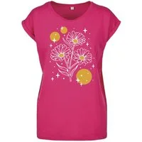 Youth Designz Print-Shirt "Sparkling Flowers" Damen T-Shirt Statement Geschenk Frauen Motiv mit stylischen Blumen Aufdruck