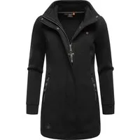 Ragwear Sweatjacke Letrice Bonded Elegante Zip-Jacke mit hohem Kragen in Feinstrickoptik