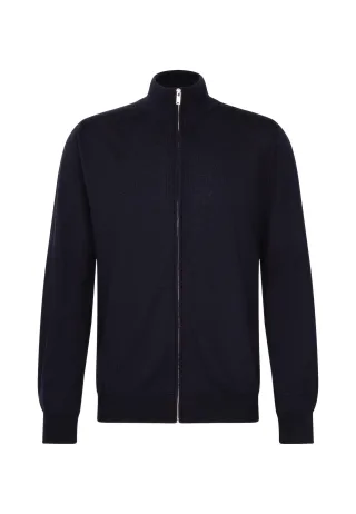 seidensticker - MERINO ZIP JACKET Deep Navy - Gr. - XXL