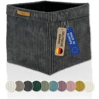 Lycce Regalkorb Kallax Boxen Cord 1 Stk. grau, Aufbewahrungsbox faltbar 33x33x31cm (1 St)