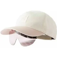 FENDI Visor EyeCap Sonnenbrille mit D-Frame und Lederverzierter Baseball-Cap Velcro®-Verschluss,integrierten, faltbaren Visier