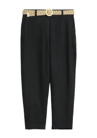 s.Oliver Red Label - Locker geschnittene Stoffhose schwarz - Gr. - 44