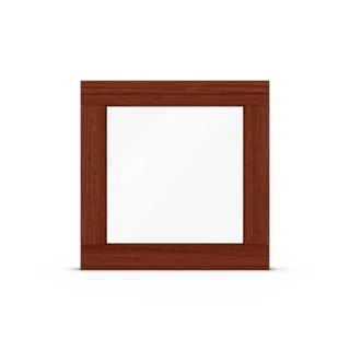 Fenster Mahagoni, Holz Classic 68, Holzfarbe Kiefer Mahagoni 211, 2-fach Verglasung Ug 1,1, 510x510 mm, festverglast, nach Maß