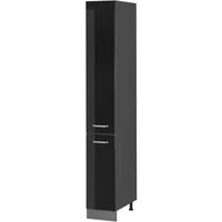 Vicco Hochschrank R-Line, Schwarz Hochglanz/Anthrazit, 30 cm (1-St)