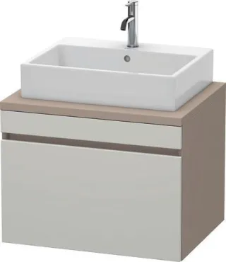 Duravit DuraStyle Konsolenwaschtischunterbau wandhängend Betongrau & Basalt Matt 700x548x512 mm - DS DS531100743