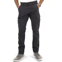 Indicode Cargohose Herren William Cargo Hose Herrenhose mit 7 Taschen, inkl. Gürtel
