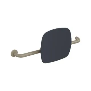 Hewi 801 Rückenstütze 801.51.9262L86 Wandabstand 150mm, Ausführung links, Lehne anthrazitgrau, sand