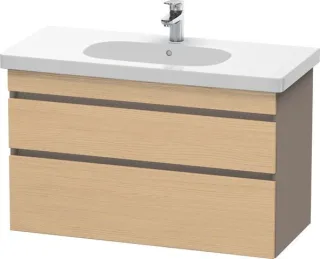 Duravit DuraStyle Waschtischunterbau wandhängend Natur Eiche & Basalt Matt 1000x453x610 mm - DS64850 DS648503043