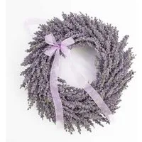 Kunstkranz Künstlicher Lavendelkranz auf Rattan, violett, Ø 40cm - Kunstlavendel Lavendel, artplants