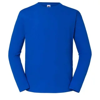 Fruit of the Loom Herren Iconic Langarm T-Shirt (Königsblau)