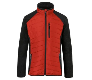 KÜBLER Hybridjacke mittelrot/dunkelgrau XS - 1342 5201-5598-XS