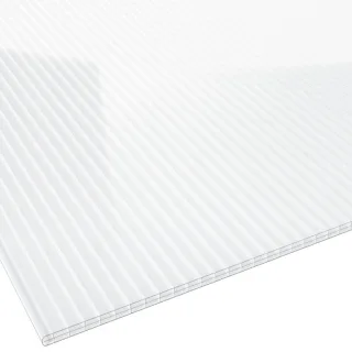 Polycarbonat Stegplatte | 2ND LIFE LINE | 16 mm | Breite 980 mm | glasklar