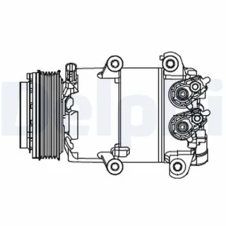 Delphi Klimakompressor Ford B-Max Fiesta Focus