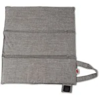 POWER INN Heizkissen Wärmekissen 40 x 44 cm grau/Schwarz, Faltbares Sitzkissen