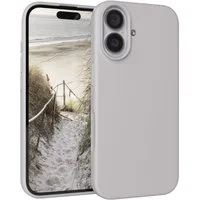 EAZY CASE Handyhülle für Apple iPhone 17 Hülle Silikon 6,3 Zoll, Handy Softcase Hülle Silikon mit Displayschutz Case Hellgrau