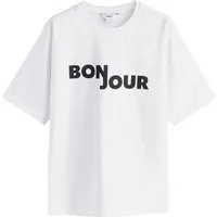 Next T-Shirt Rundhals-T-Shirt mit Grafikprint, Bonjour (1-tlg)
