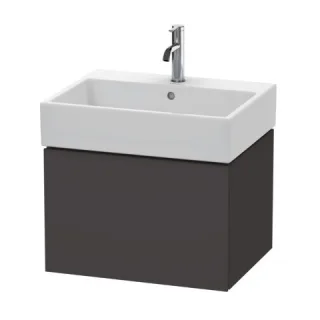 Duravit L-Cube Waschtischunterbau wandhängend Graphit Supermatt 584x459x394 mm - LC617508080 LC617508080