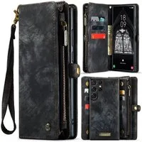 CaseMe Handyhülle Caseme Samsung Hülle mit Zipper 2in1
