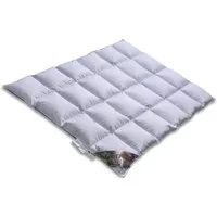 Vitaschlaf Daunenbettdecke Vitaschlaf® Moscovy® Bettdecken Sommer Winter Ganzjahresdecke, Füllung: 90% und 10% Federn, Bezug: 100% Baumwolle aus feinster MACO Einschütte, Bettdecke 135x200 cm, 155x220 cm und weitere Größen, Made in Germany