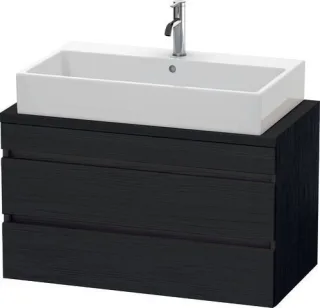 Duravit DuraStyle Konsolenwaschtischunterbau wandhängend Eiche Schwarz Matt 900x478x512 mm - DS53080 DS530801616
