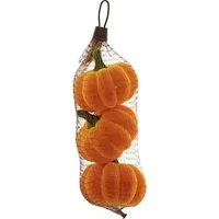 Rodermund Bastelmoos Herbstdeko Kürbisse Styropor Samt 8 cm orange