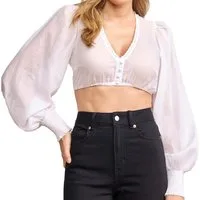KRÜGER COLLECTION Dirndlbluse Dirndlbluse Carolin ecru