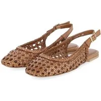 Copenhagen Studios Copenhagen Shoes CS8977-0241 COGNAC Damen Glattleder brown Slingpumps