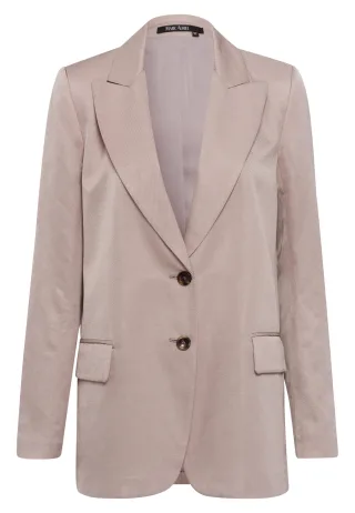 Marc Aurel - Blazer aus Leinen-Mix Twill taupe - Gr. - 40