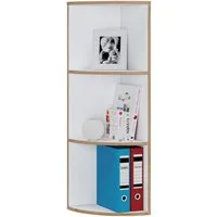 VCM Standregal Elegantes Holzregal Eckregal Regal Salia 3fach, 1-tlg., VCM Eckregal Salia 3fach Breite 33 cm 110x33x33 cm Holzwerkstoff