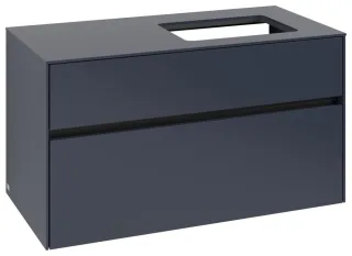 Villeroy & Boch Waschtischunterschrank Collaro C11100 1000x548x500mm 2 Ausz. Waschtisch re Marine Bl C11100VQ
