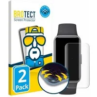 BROTECT Displayschutzfolie Fullscreen Schutzfolie für Huawei Band 10, 2 Stück, Displayschutz Folie Fullcover Klar Transparent