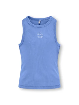 KIDS ONLY - KOGJILLY EMB WASHED TANK TOP JRS Ultramarine - Gr. - 164