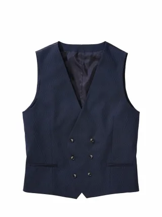 Mey & Edlich Herren Eine-für-alle-Weste Blau Obermaterial: 54 % Polyester, 44 % Wolle, 2 % Elasthan