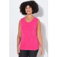 Angel of Style Longtop Top körpernahe Passform Fransenkanten