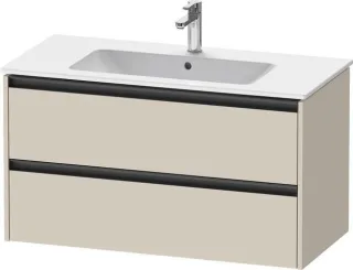 Duravit Ketho.2 Waschtischunterbau wandhängend Taupe Supermatt 1010x480x550 mm - K25264083830000 K25264083830000