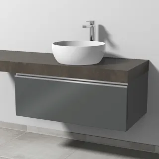 Sanipa Waschtischunterbau mit Auszug 2morrow (L2324) 340x900x520 Anthrazit-Glanz, L232479 L232479