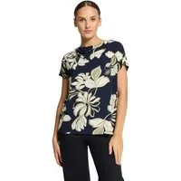 Betty Barclay Kurzarmshirt Damen mit Wasserfallausschnitt (1-tlg)