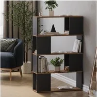 Vicco Raumteiler Eneos, Anthrazit/Goldkraft Eiche, 80 x 124.5 cm, 1-tlg.