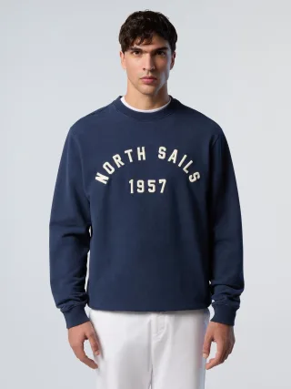 North Sails Kapuzenpullover Hoodie mit gesticktem Schriftzug