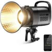 Neewer Videoleuchte CB60B 70W LED Videoleuchte, 2,4G/APP, zweifarbig 2700K-6500K, 34000 Lux/1m, CRI97+/12 Szenen/Bowens COB Dauerlicht für Studio