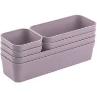 Engelland Schubladeneinsatz Schubladen-Organizer (Vorteils-Set, 6 St., individuelle Anordnung, passend für alle gängigen Schubladen), BPA-frei, spülmaschinengeeignet, gefrierschrankgeeignet