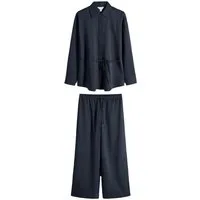 The Set Anzug The Set Bluse zum Binden und Hose im Set (2-tlg)