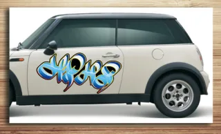Aufkleber fürs Auto, Autoaufkleber Graffiti Style "Livestyle Aufkleber"